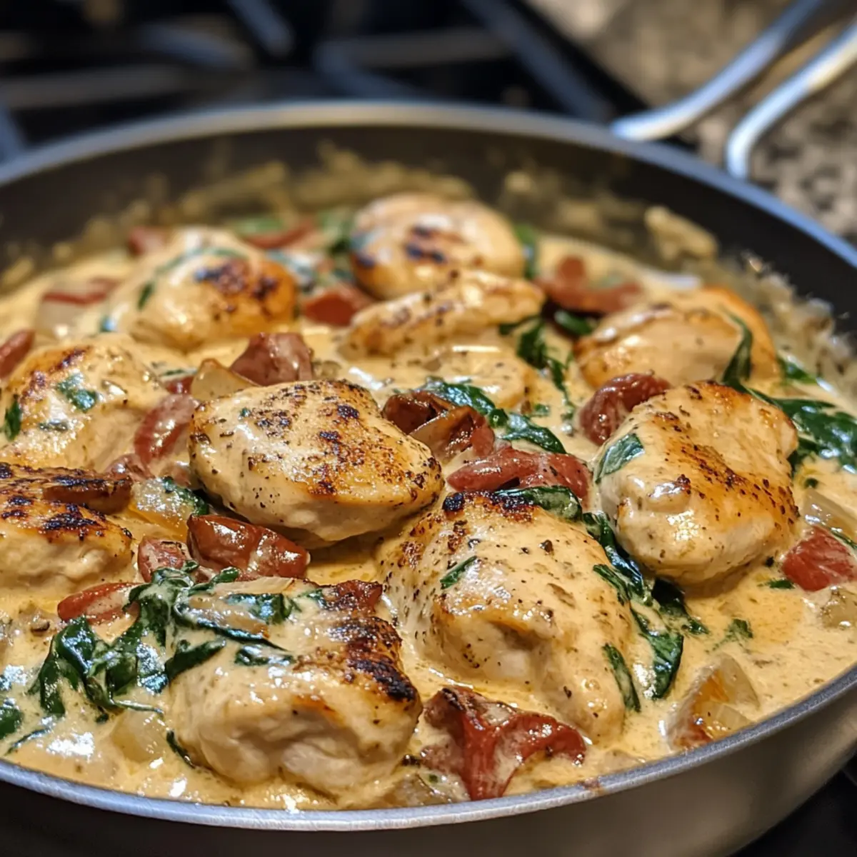Creamy Tuscan Chicken Skillet