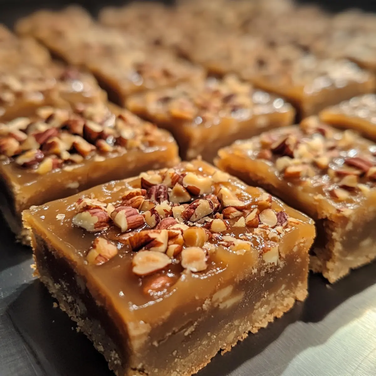 Caramel Pecan Shortbread Bars