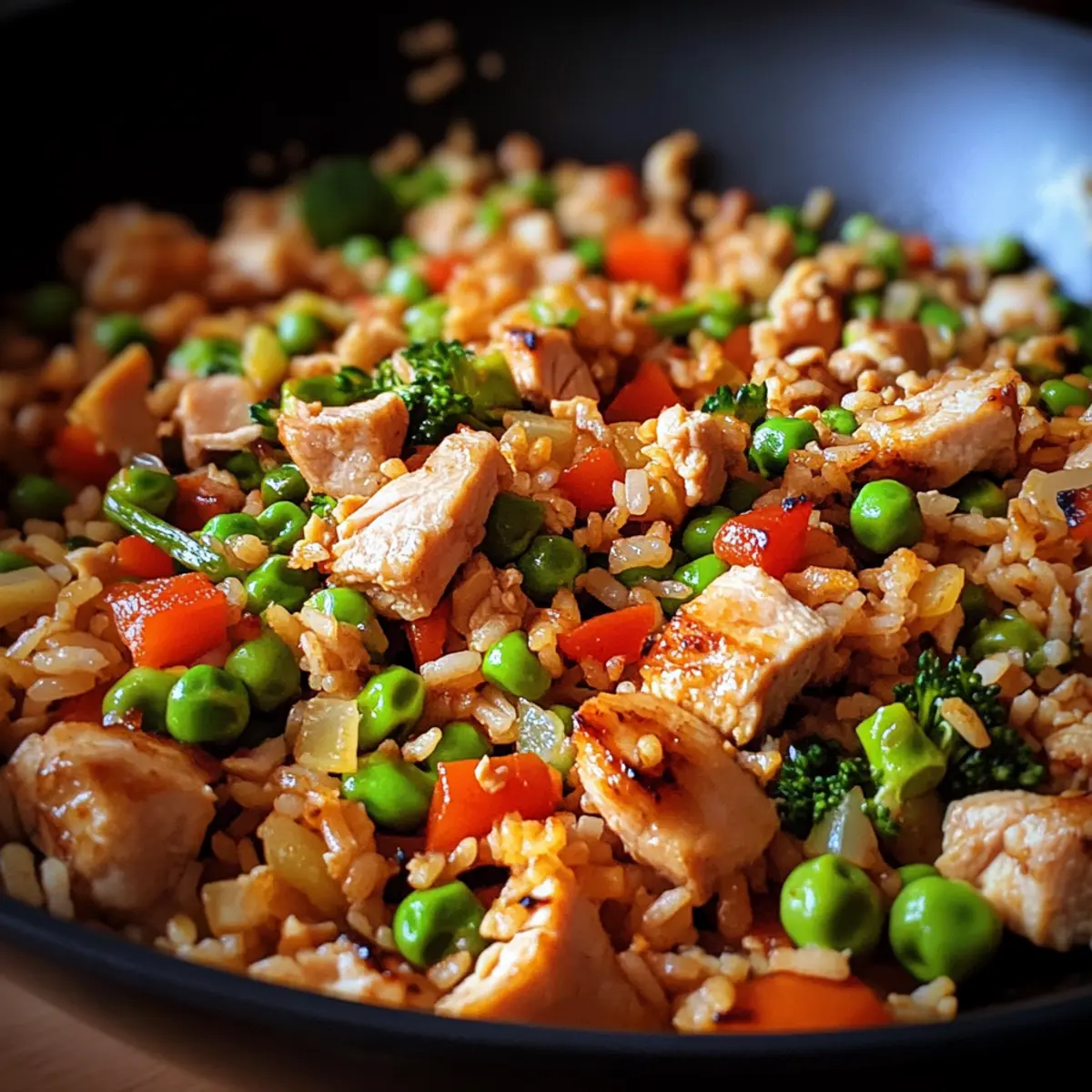 Quick Turkey and Vegetable Fried Rice