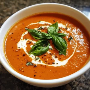 Creamy Roasted Tomato & Basil Soup recipe