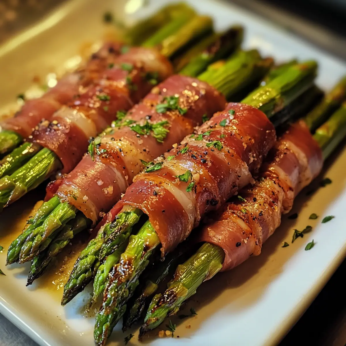 Grilled Asparagus Wrapped in Prosciutto