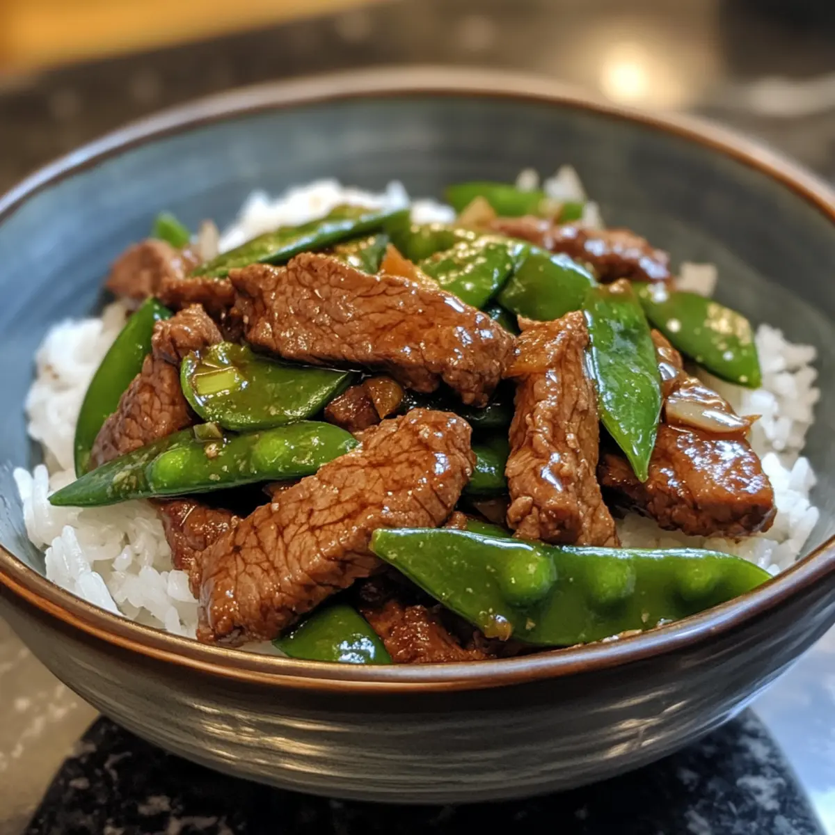15-Minute Beef and Snow Pea Stir-Fry