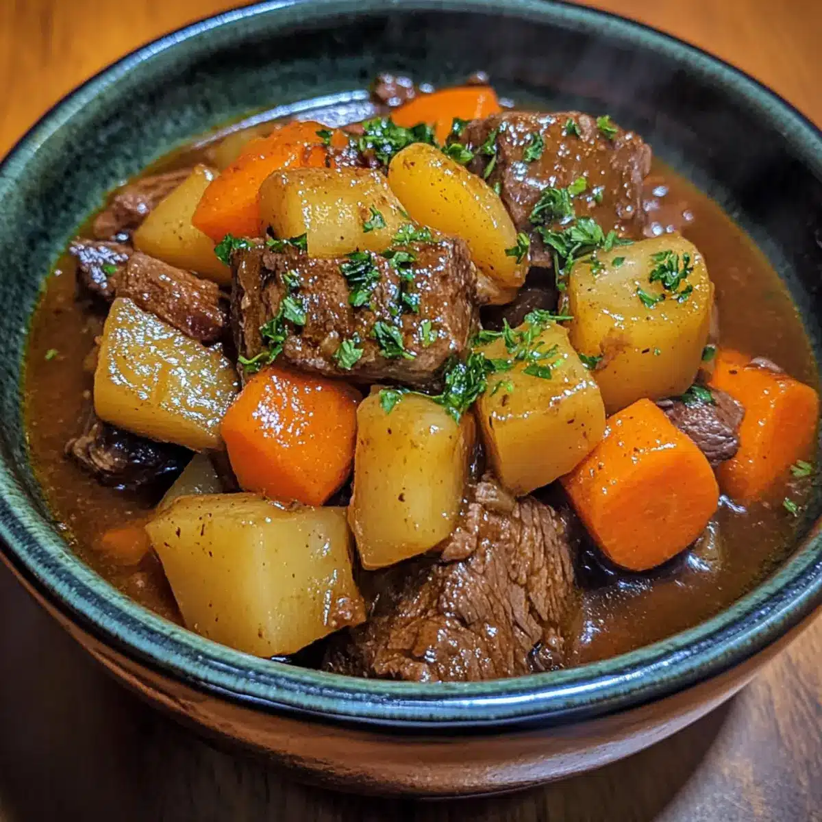 Slow Cooker Beef Stew with Root Vegetables