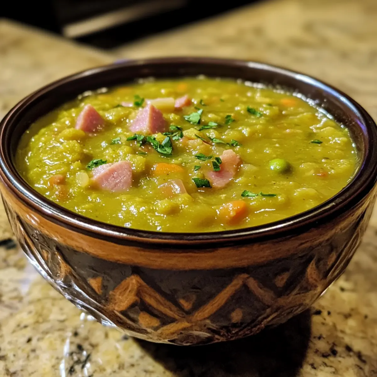 Slow Cooker Split Pea Soup with Ham Hock recipe