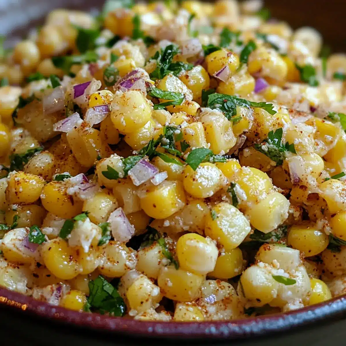 Cilantro Lime Mexican Street Corn Salad (Esquites)