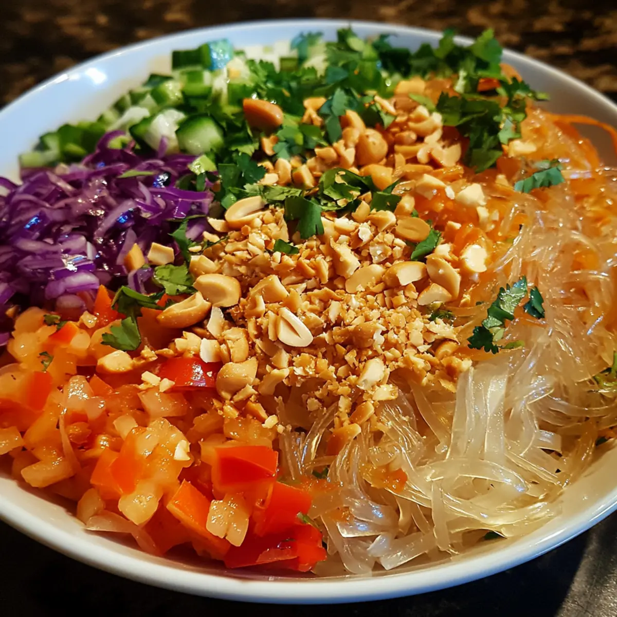 Thai Peanut Glass Noodle Salad