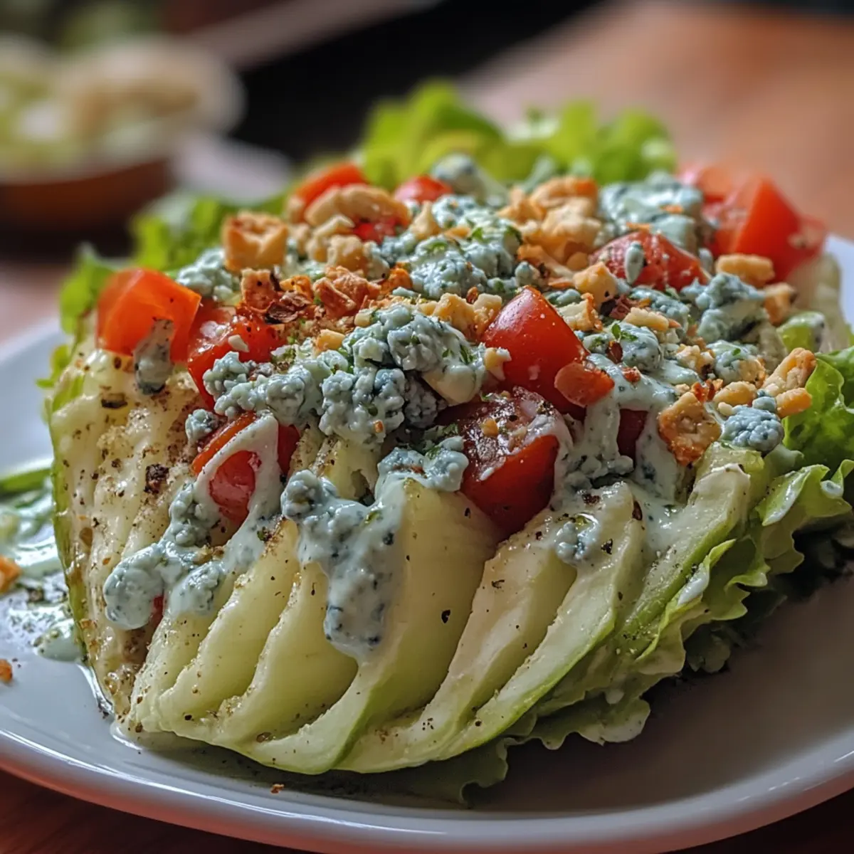 Classic Wedge Salad with Blue Cheese Dressing