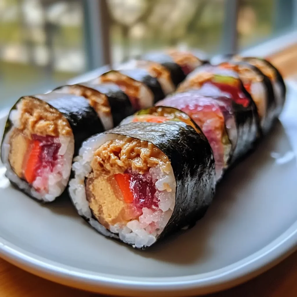 Peanut Butter & Jelly Sushi Rolls (Wraps)