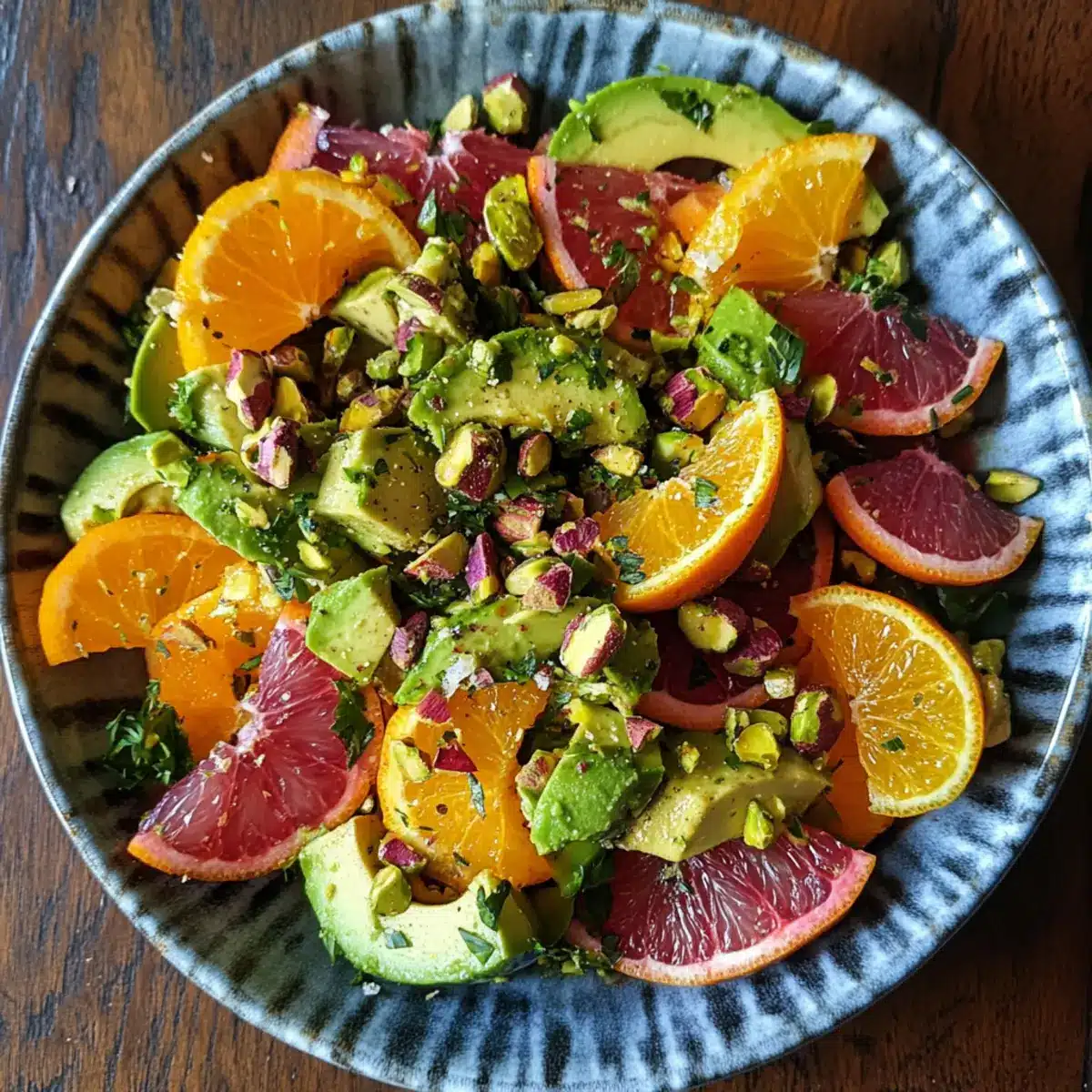 Winter Citrus & Avocado Salad with Pistachios