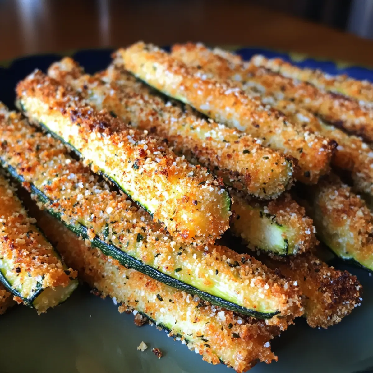 Crispy Parmesan Zucchini Fries