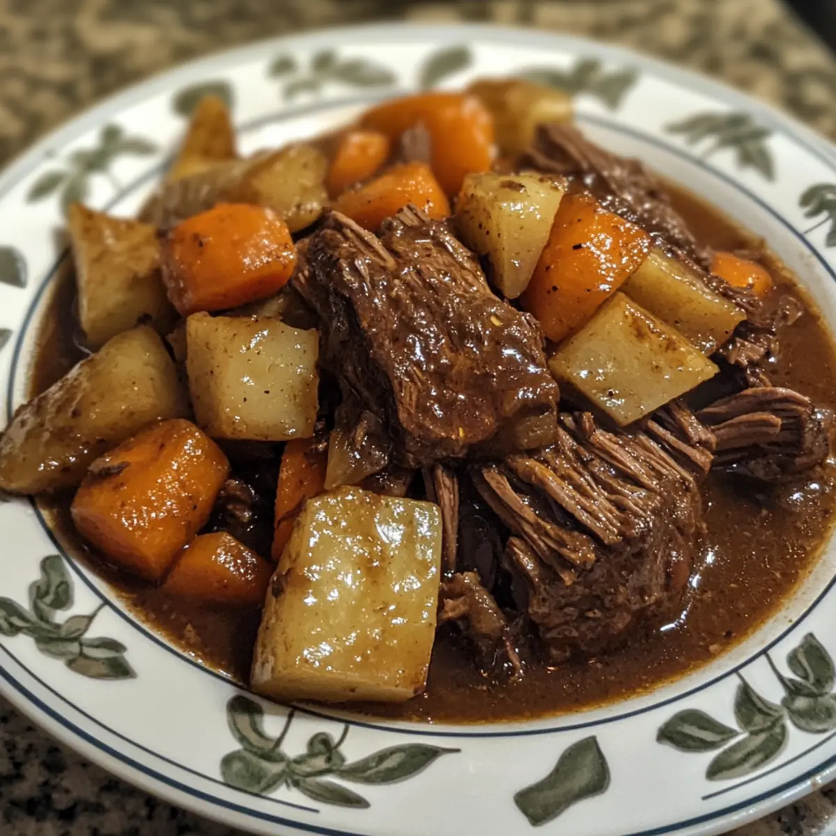 Slow Cooker Pot Roast with Veggies recipe