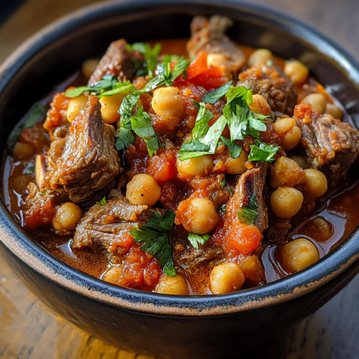 Harissa-Rubbed Lamb and Chickpea Pot recipe