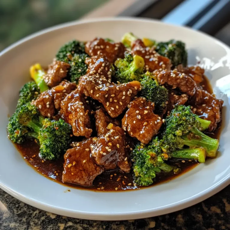 Honey Garlic Beef and Broccoli recipe