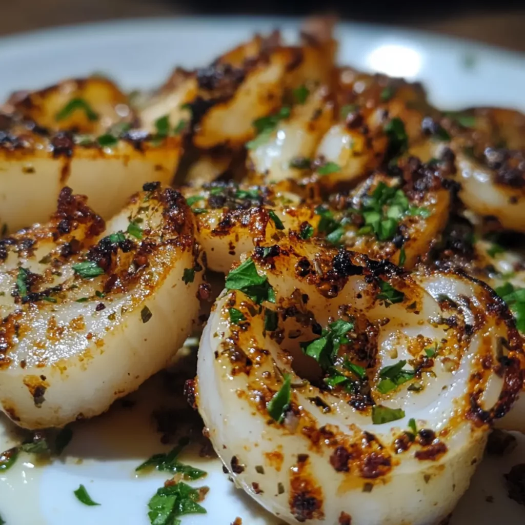 Grilled Calamari with Garlic and Parsley recipe