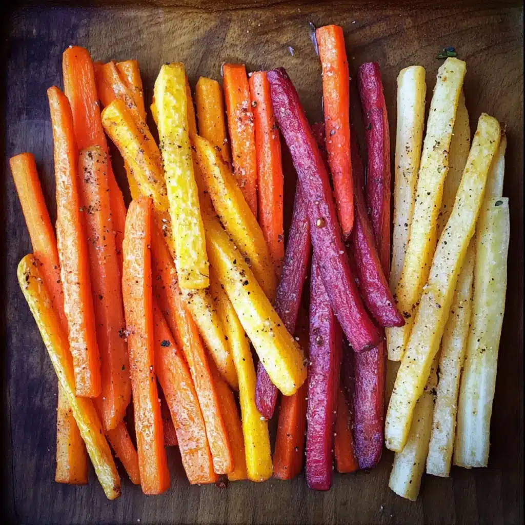 Carrot and Parsnip Rainbow Fries