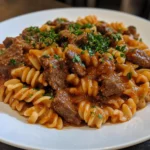 Smoked Paprika Beef and Star Pasta recipe
