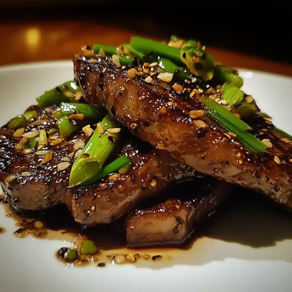 Black Pepper Scallion Steak