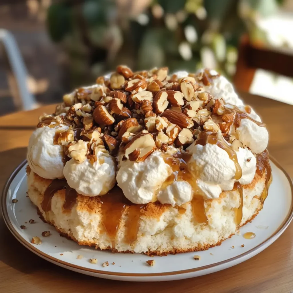 Honey Walnut Cloud Cake recipe