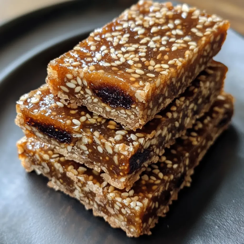 Dried Fig and Sesame Seed Bars