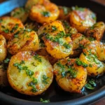 Crispy Smashed Baby Potatoes with Herbs