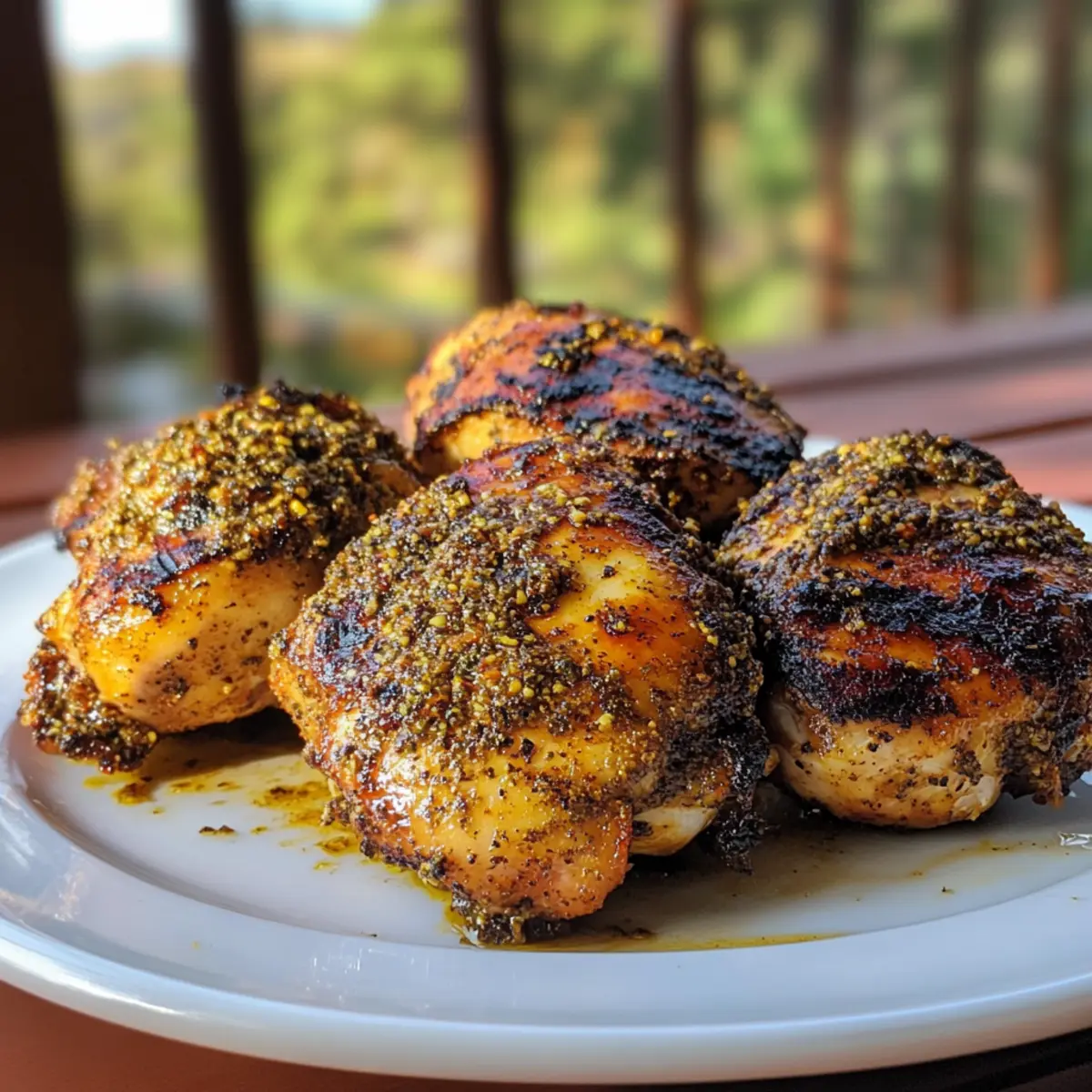 Za’atar Spiced Grilled Chicken Thighs