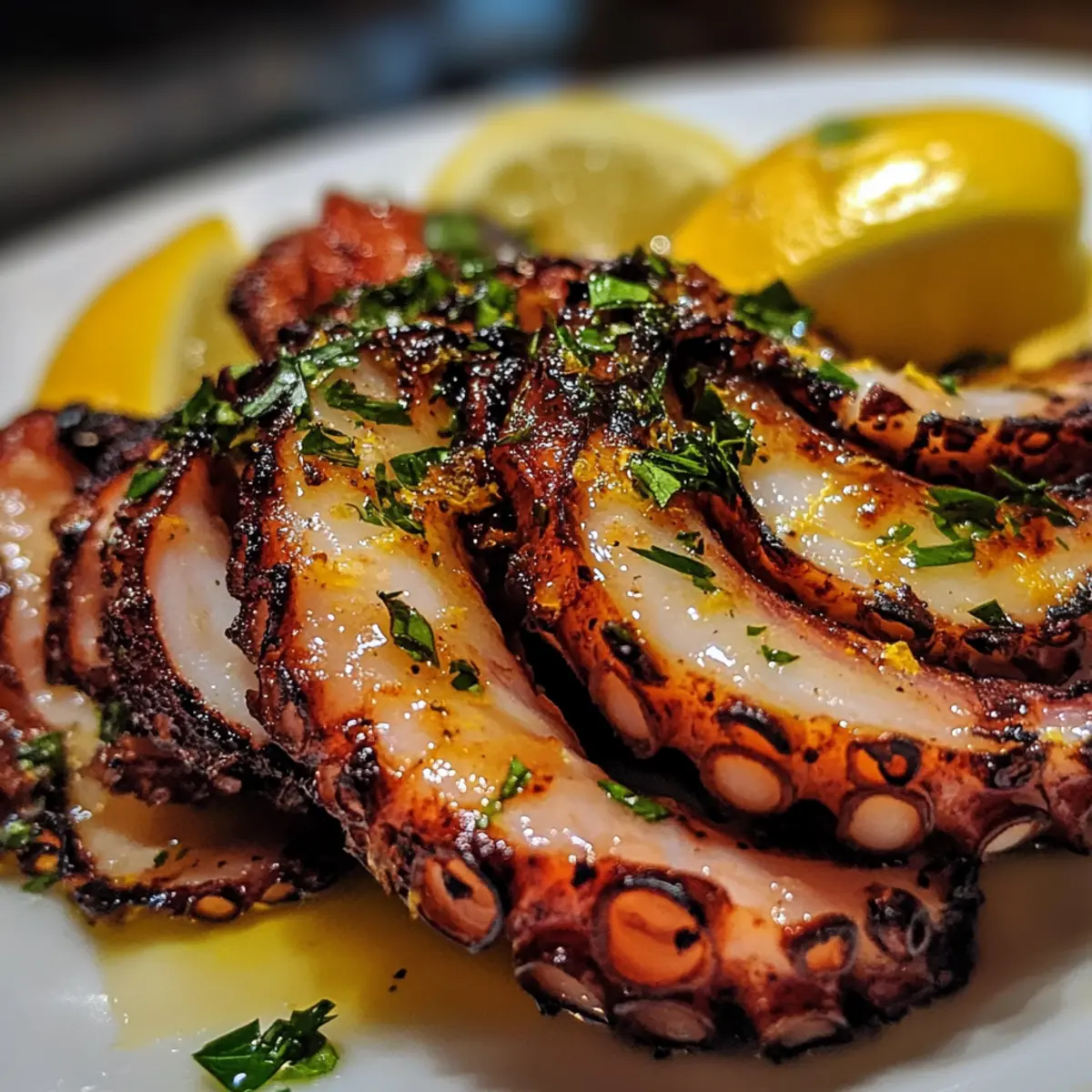 Grilled Octopus with Lemon and Oregano