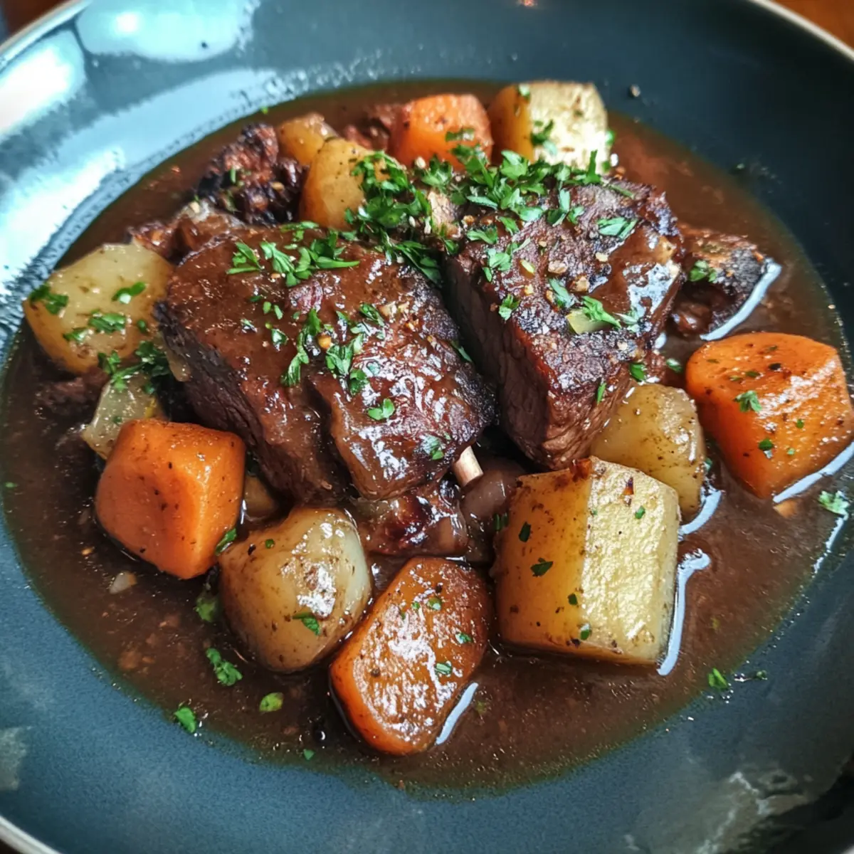 Slow-Braised Beef with Root Vegetables