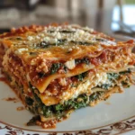 Whole Wheat Spinach and Feta Lasagna