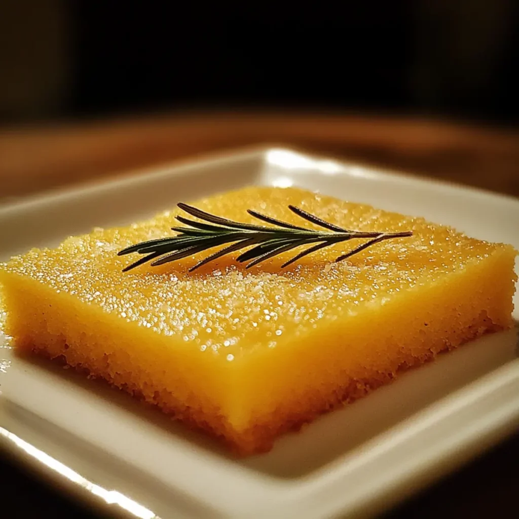 Lemon and Rosemary Polenta Cake (Mini)