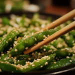 Sesame Crust Snap Peas
