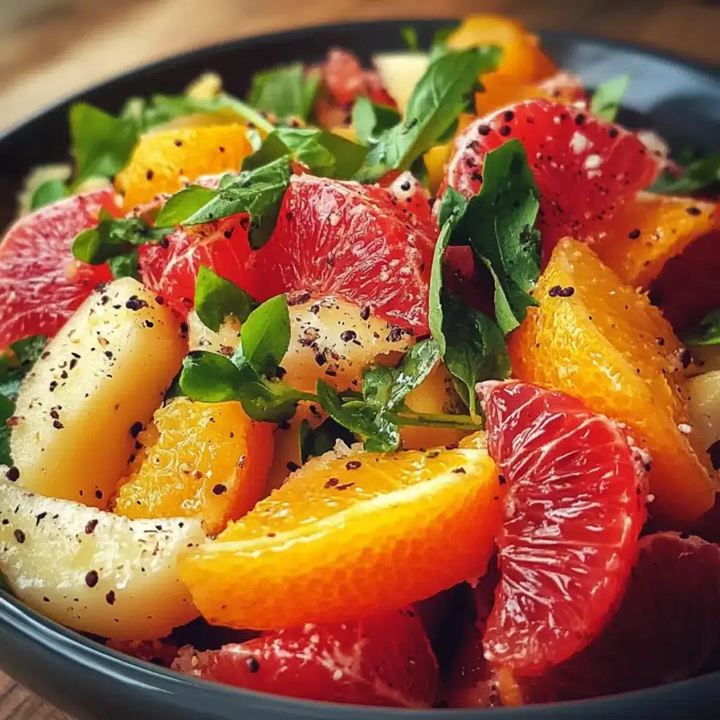 Red Orange and Vanilla Bean Salad
