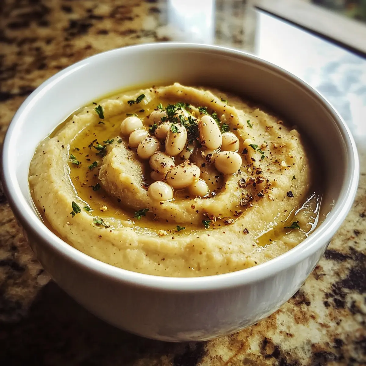 Roasted Garlic and White Bean Puree