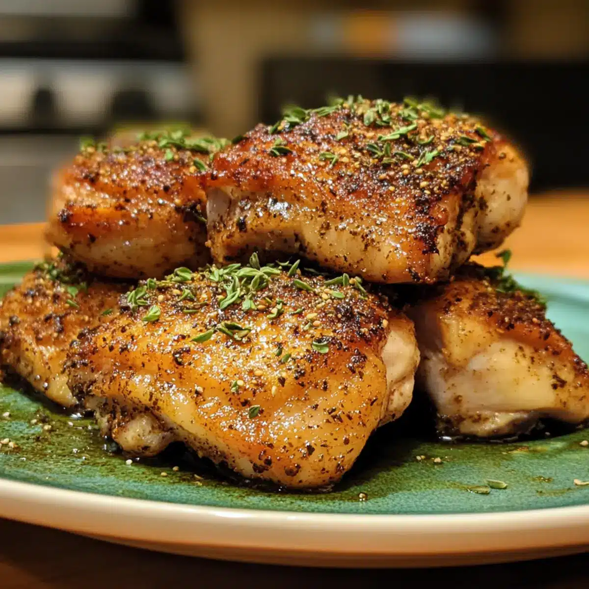 Oregano Rubbed Chicken Thighs recipe