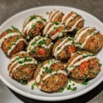 Air-Fried Falafel Bites with Tahini Drizzle recipe