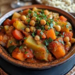 Moroccan Vegetable Tagine (No Chickpeas)