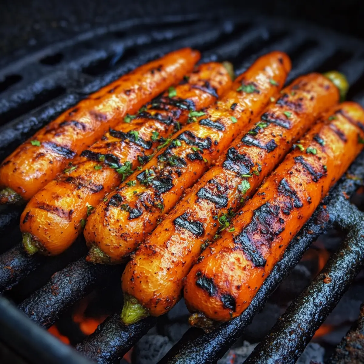 Cumin-Rubbed Grilled Carrots