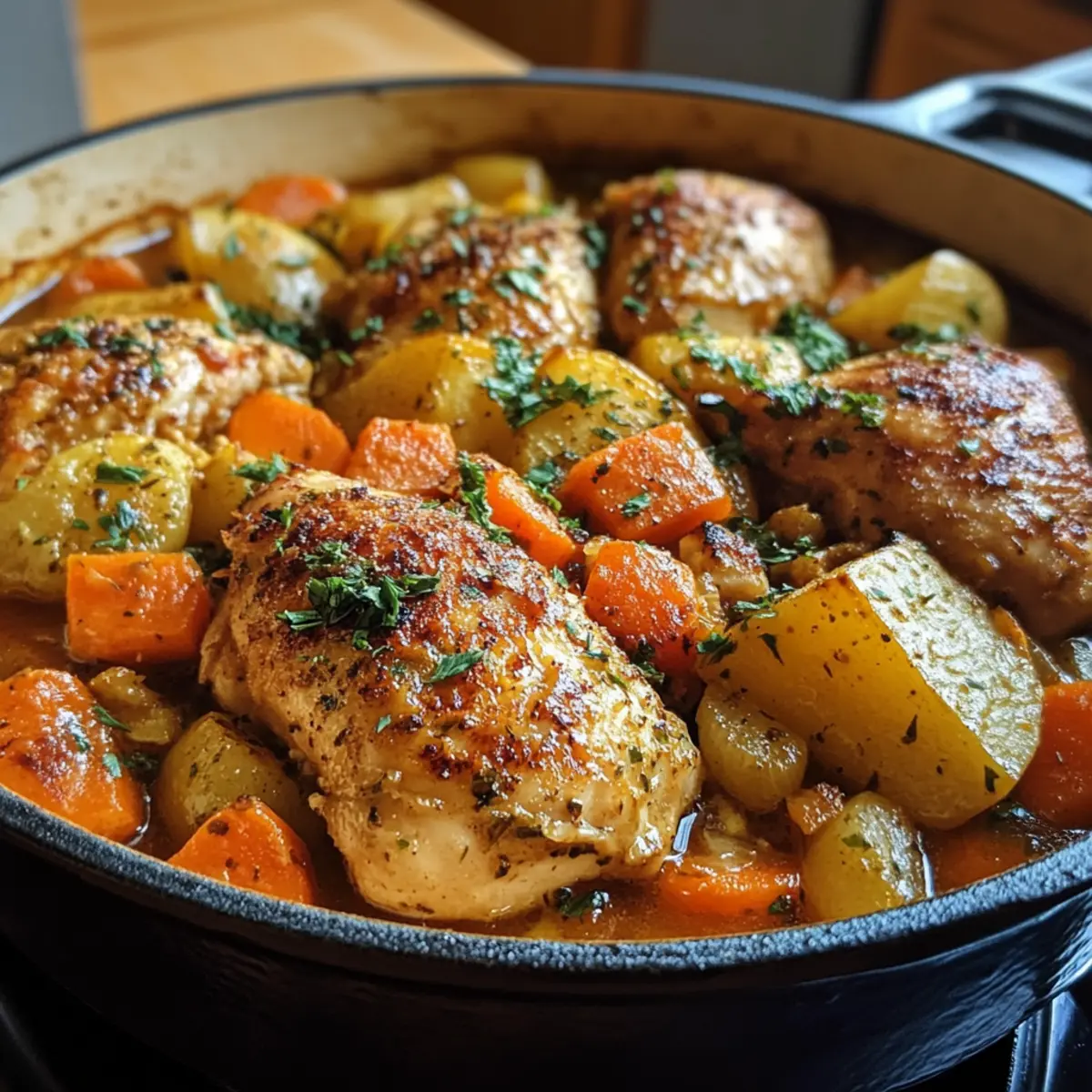 Carrot-Ginger Chicken and Alphabet Pot recipe