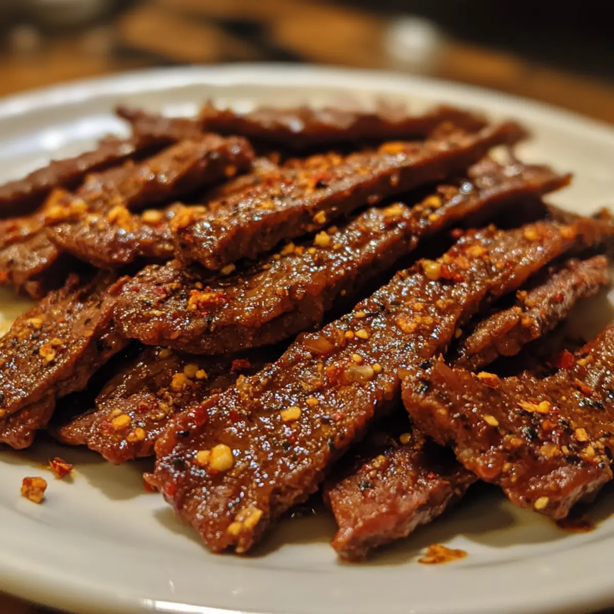 Harissa-Spiced Beef Strips recipe