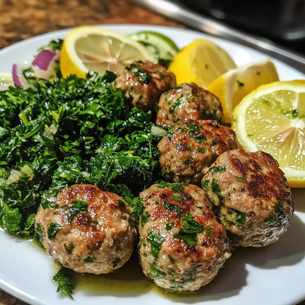 Lemon-Parsley Turkey Breakfast Kofta