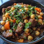Slow-Cooked Beef and Chickpea Tagine