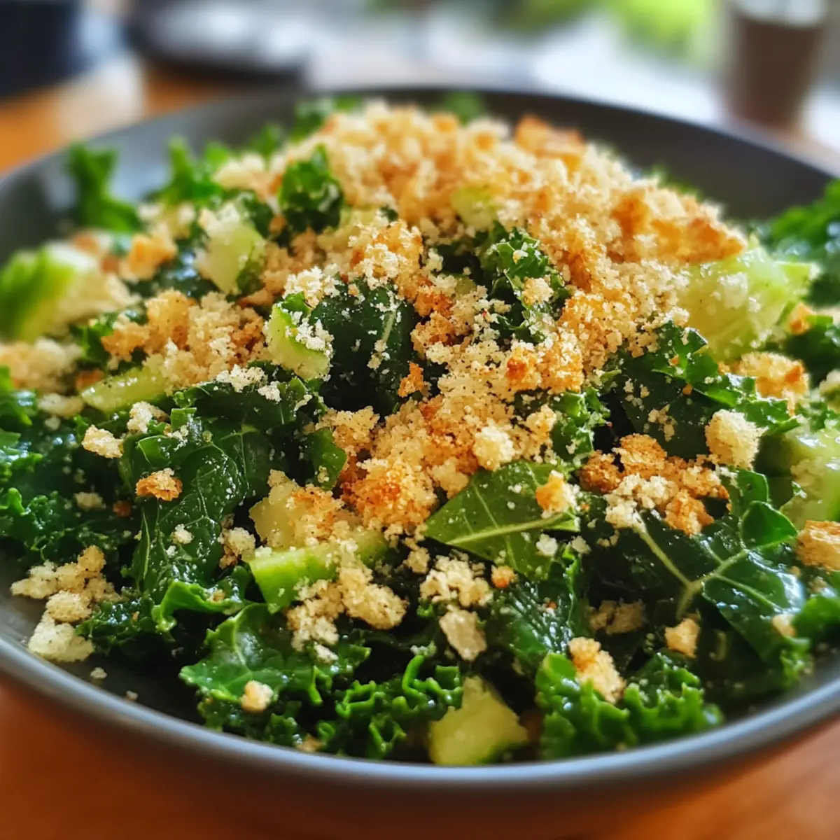 Chopped Kale Salad with Toasted Breadcrumbs