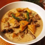 Bowties and Wild Mushroom Cream Stew