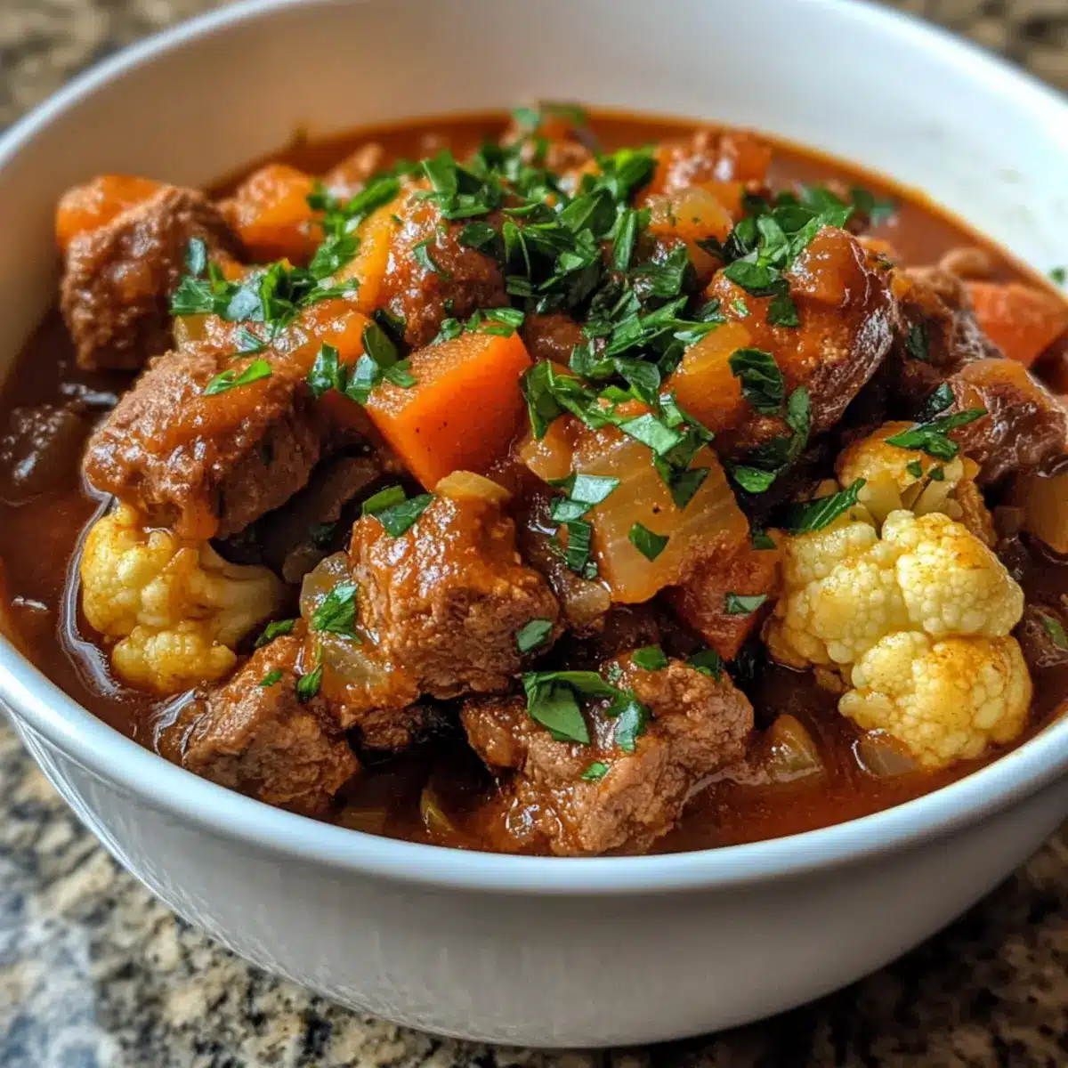 Lamb and Cauliflower Stew (Maglouba Style) recipe