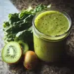 Romaine and Green Kiwi Morning Glow smoothie