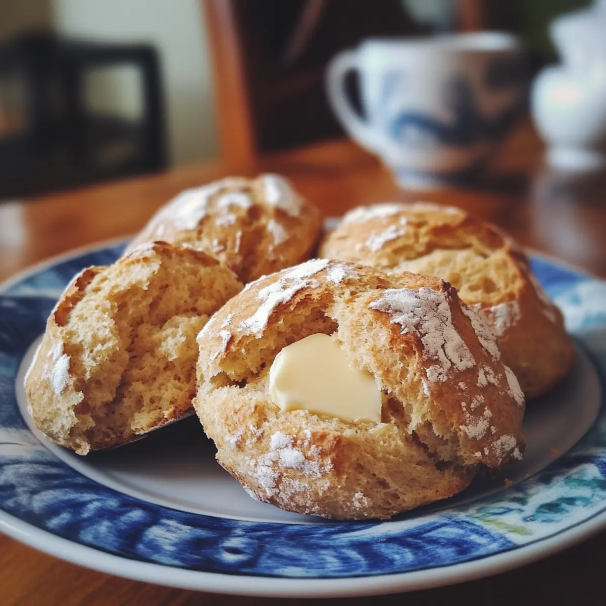 Irish Soda Bread Rounds with Butter