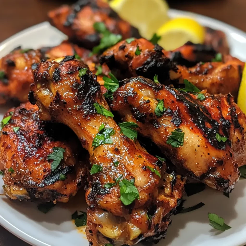 Lebanese Style Grilled Chicken Wings