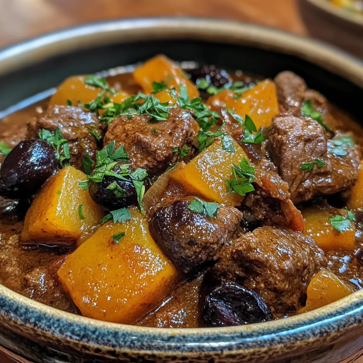 Slow Cooker Beef and Prune Tagine