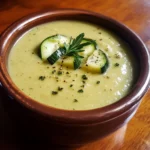 Creamy Zucchini and Garlic Soup (No Cream)