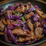 Beef and Red Cabbage Soy Sizzle
