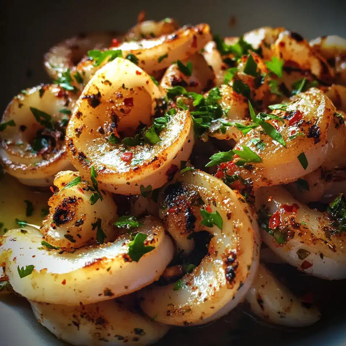Grilled Calamari with Parsley and Chili